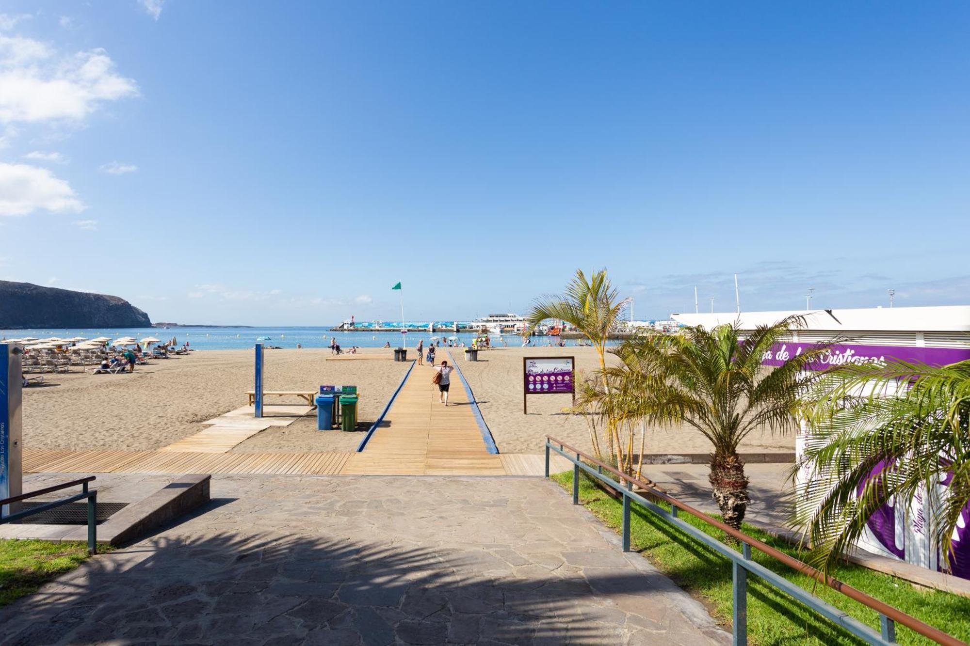 Classbnb - Seafront Studio With Beach View In The Center Of Los Cristianos Los Cristianos  Ngoại thất bức ảnh